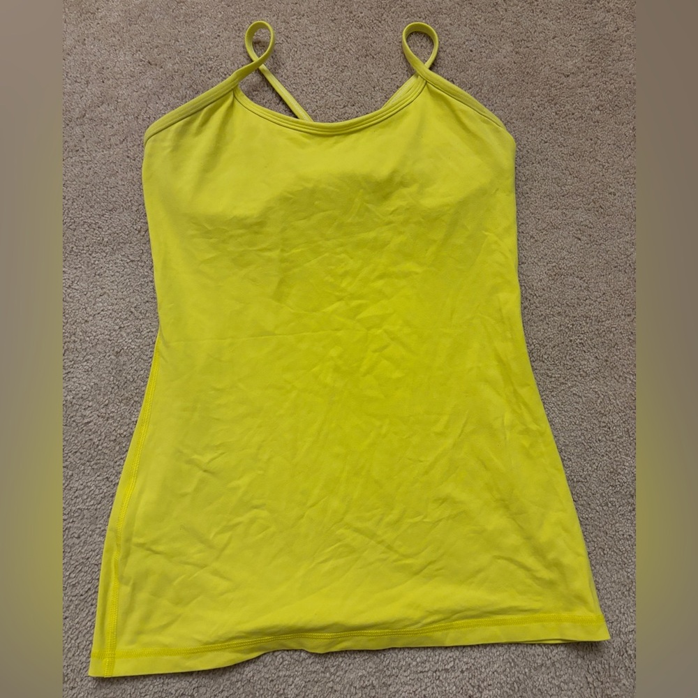 Lululemon Athletica Bright Yellow Tank Top